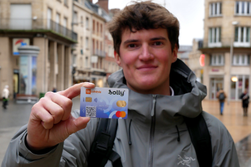 La carte Solly fait l'objet d'une expérimentation qui a eu lieu jusqu'en juin dans 22 villes de France. Crédit : Wake up Amiens